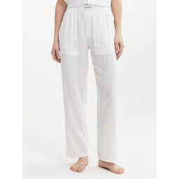 Calvin Klein Underwear Calvin Klein Underwear Παντελόνι υφασμάτινο 000QS7140E Λευκό Relaxed Fit