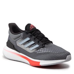 adidas Pantofi adidas EQ21 Run GY2192 Grey Six/Halo Silver/Vivid Red
