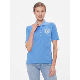 Tommy Hilfiger Tommy Hilfiger Pólóing Reg Crest Emb Polo Ss WW0WW41061 Kék Regular Fit