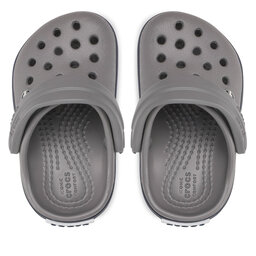 

Шльопанці Crocs Crocband Clog T 207005 Fumee/Blue Marine, Сірий