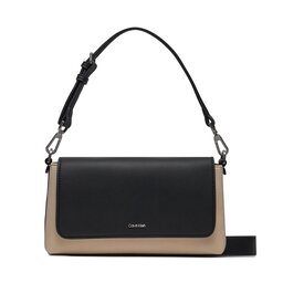 Calvin Klein Borsetta Calvin Klein Ck Must Shoulder Bag_Canvas K60K611353 Dk Ecru PC4