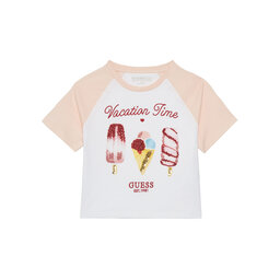 Guess Guess T-Shirt J5GI06 K8HM4 Weiß Boxy Fit
