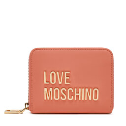 LOVE MOSCHINO Malá dámská peněženka LOVE MOSCHINO JC5613PP1MKD0464 Korálová