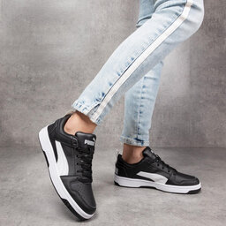 

Снікерcи Puma Rebound Layup Lo Sl Jr 370490 02 Puma Black/White/High Rise, Чорний