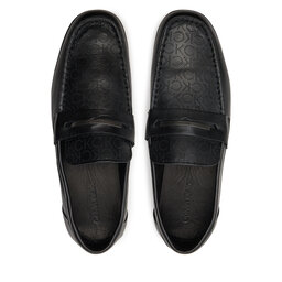 

Мокасини Calvin Klein Driving Shoe Metal Bar Mono HM0HM01433 Black Mono Perf 0GK, Чорний