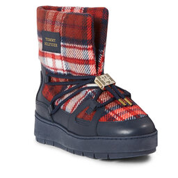 Tommy Hilfiger Stivali da neve Tommy Hilfiger Tartan Snowboot FW0FW07612 Space Blue DW6