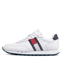 

Снікерcи Tommy Jeans Leather Runner EM0EM00898 White YBR, Білий