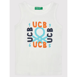 United Colors Of Benetton United Colors Of Benetton Top 3I1XGH002 Weiß Regular Fit
