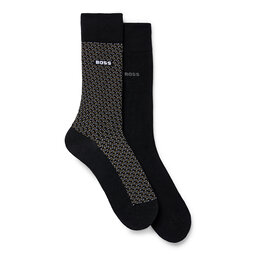 Boss 2er-Set hohe Herrensocken Boss 50491197 Black 001