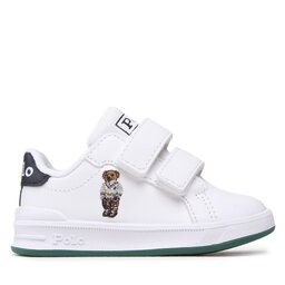 

Снікерcи Polo Ralph Lauren Heritage Court Ii Bear Ez RF104113 White Smooth/Green/Navy w/ Preppy Bear, Білий