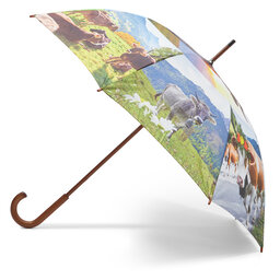 Happy Rain Umbrelă Happy Rain Long Manuell 74140 Holzstock Alpenkuh