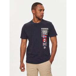 Napapijri Napapijri T-Shirt S-Turin NP0A4HQG Dunkelblau Regular Fit