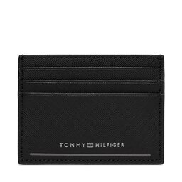 Tommy Hilfiger Etui pentru carduri Tommy Hilfiger Th Saffiano Cc Holder AM0AM11863 Black BDS