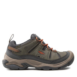 

Трекінгові черевики Keen Circadia Wp 1026774 Black Olive/Potters Clay, Зелений