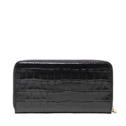 

Великий жіночий гаманець Coccinelle LW6 Metallic Croco Shiny Soft E2 LW6 11 04 01 Noir 001, Чорний