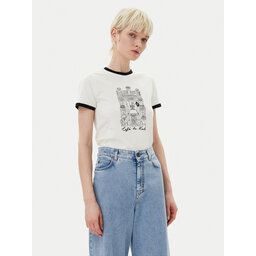 KARL LAGERFELD KARL LAGERFELD Camiseta A2W17087 Écru Regular Fit