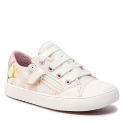 Geox Сникърси Geox J Gisli G.B J024NB 0AW54 C0814 M White/Lt Pink