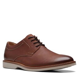 Clarks Halbschuhe Clarks Atticus LTLace Dark 26172070 Dark Tan Lea