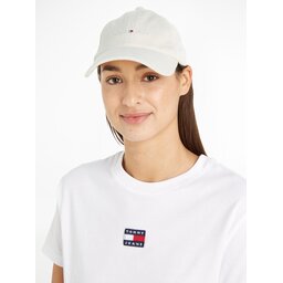 Tommy Jeans Шапка с козирка Tommy Jeans Im Tju Sport Corduroy Cap AU0AU01807 Ivory YBI
