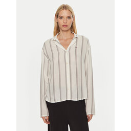 Tommy Hilfiger Tommy Hilfiger Camiseta de pijama UW0UW05614 Écru Relaxed Fit