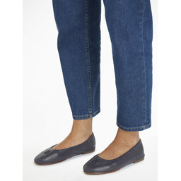 

Балетки Tommy Hilfiger Th Elevated Elastic Ballerina FW0FW07882 Space Blue DW6, Cиній