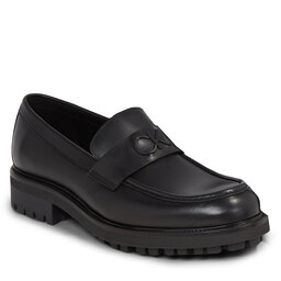 Calvin Klein Мокасини Calvin Klein Moccasin W/ Bold Logo HM0HM01245 Ck Black BEH