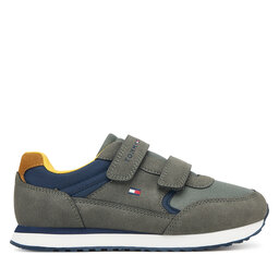 Tommy Hilfiger Sneakers Tommy Hilfiger Low Cut Velcro Sneaker T1X9-35253-1960 S Grün