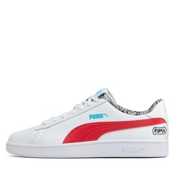 

Снікерcи Puma Smash V2 Me Happy 386396 01 White/Red/Blue/Atoll/Black, Білий