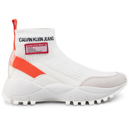 

Снікерcи Calvin Klein Jeans Tysha R7812 Bright White/Orangea, Білий