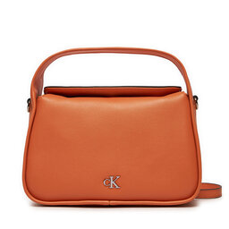Calvin Klein Дамска чанта Calvin Klein Metal Mono Mini Block20 W/Flap K60K612246 Оранжев