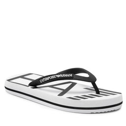 EA7 Emporio Armani Šlepetės per pirštą EA7 Emporio Armani XCQ004 XK196 D611 White/Black/Sea World
