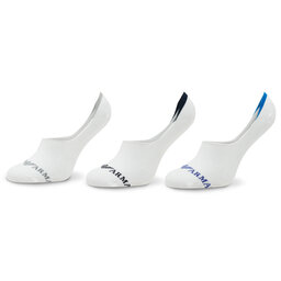 Emporio Armani Set de 3 perechi de șosete scurte pentru bărbați Emporio Armani 306229 3R254 60210 Bianco