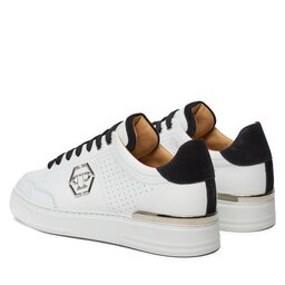 

Снікерcи PHILIPP PLEIN Leather Lo Top SADS USC0537 PLE022N White/Black, Білий