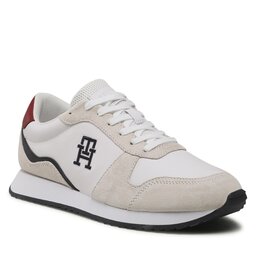 Tommy Hilfiger Tenisice Tommy Hilfiger Runner Evo Leather FM0FM04479 White/Rwb 0K9