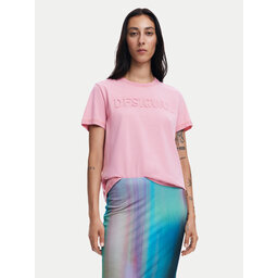 Desigual Desigual Póló Brandy 24WWTK24 Rózsaszín Regular Fit