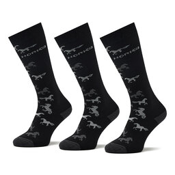 Horka Set di 3 paia di calzini lunghi unisex Horka Riding Socks 145450-0000-0203 H Black/Grey