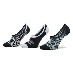 Vans Комплект 3 чифта терлик дамски Vans Zebra Daze Canoodle VN00079YBR51 Black/Blue Glow