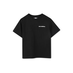 Karl Lagerfeld Kids Karl Lagerfeld Kids Marškinėliai Z30440 S Juoda Regular Fit