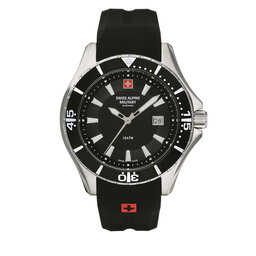 Swiss Alpine Military Zegarek Swiss Alpine Military 7040.1837 Black/Silver