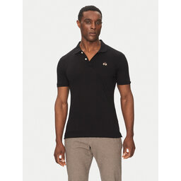 La Martina La Martina Polo marškinėliai Piquet CCMP02 PK001 Juoda Slim Fit