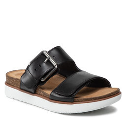 Clarks Șlapi Clarks Elayne Ease 261592144 Black Leather