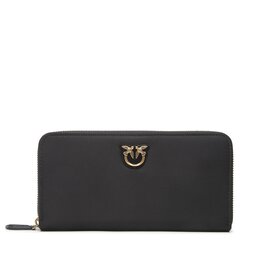 Pinko Голям дамски портфейл Pinko Ryder Wallet Zip Around L Utility 100 AI 22-23 PLTT 1P22YD A03T Nero/Antique Gold Z99Q