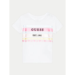 Guess Guess Póló A4YI03 K6YW4 Fehér Regular Fit
