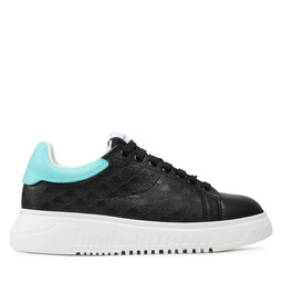 

Снікерcи Emporio Armani X3X024 XN203 Q856 Blk/Blk/Aqua/Blk, Чорний