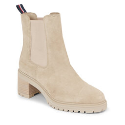 Tommy Hilfiger Bottines Tommy Hilfiger Essential Midheel Suede Bootie FW0FW07522 Merino ABO