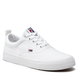 Tommy Jeans Sneakers aus Stoff Tommy Jeans Classic Tommy Jeans Sneaker EN0EN00986 White 100