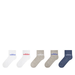 adidas Комплект 5 чифта дълги чорапи детски adidas Linear IR8230 Цветен