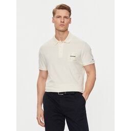 Tommy Hilfiger Tommy Hilfiger Pólóing Boucle Embro MW0MW34771 Bézs Regular Fit