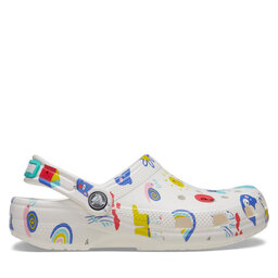 Crocs Iešļūcenes Crocs Classic Doodle Print Clog K 210356 Balts