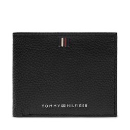 Tommy Hilfiger Portofel Mare pentru Bărbați Tommy Hilfiger Th Central Mini Cc Wallet AM0AM11854 Negru